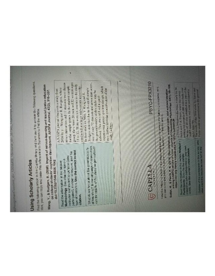 Scholarly Articles Usage