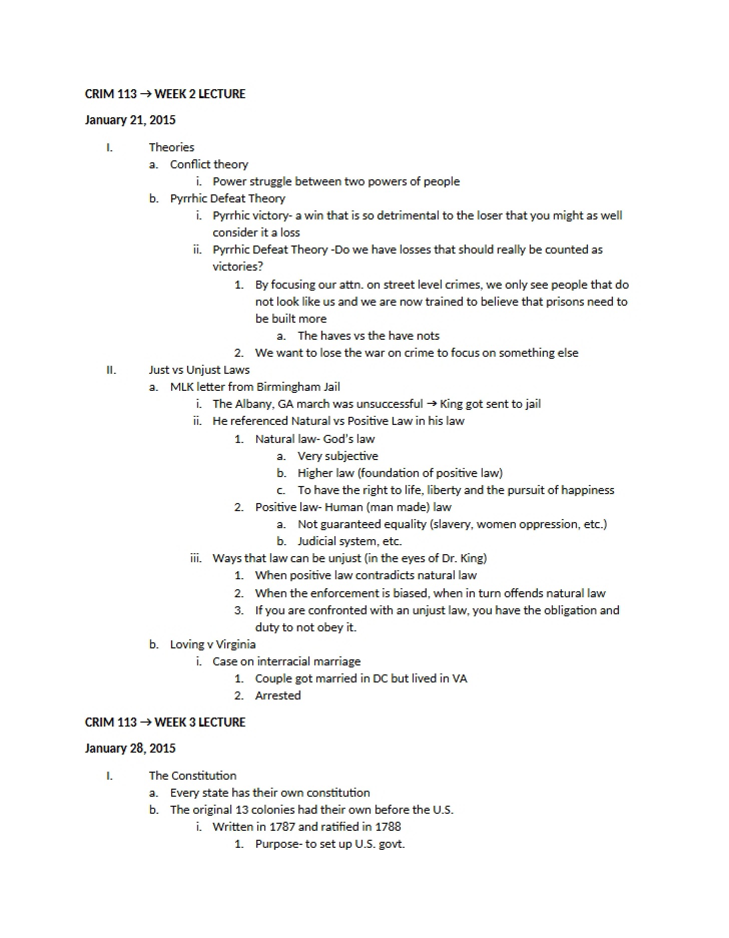 Lecture from Week 2