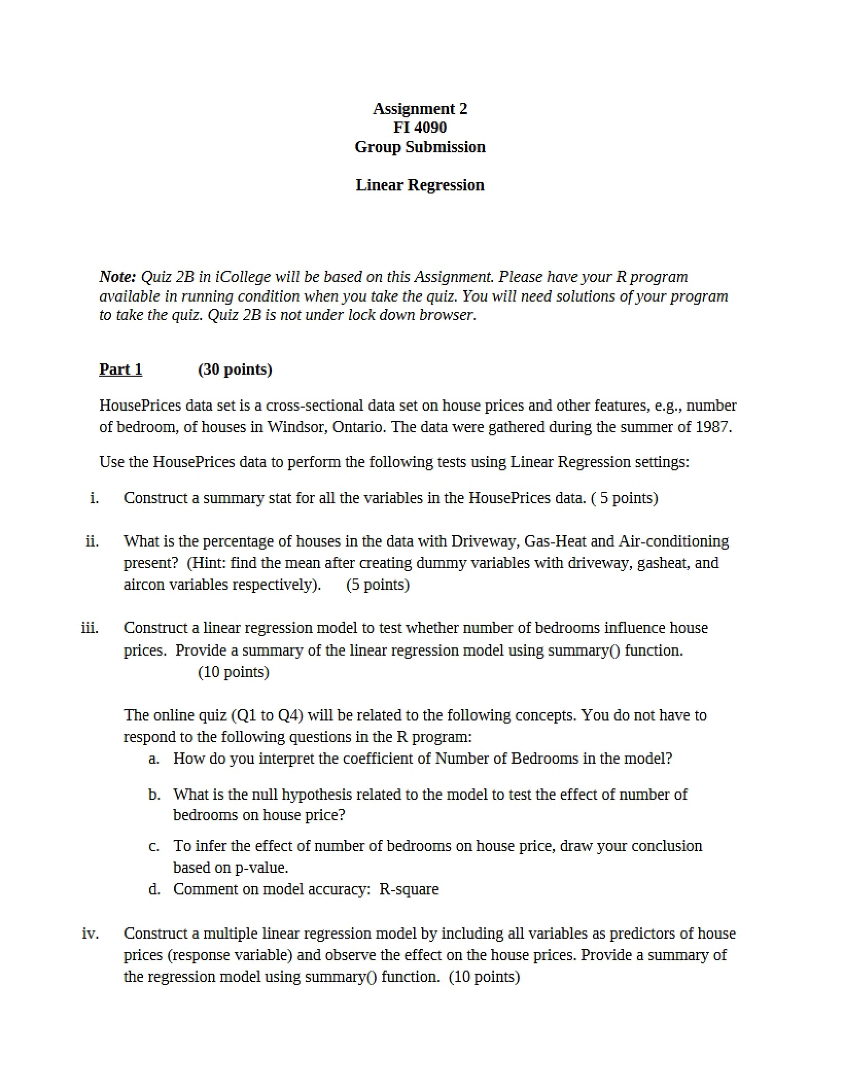 Second Assignment - Financial Data Analytics