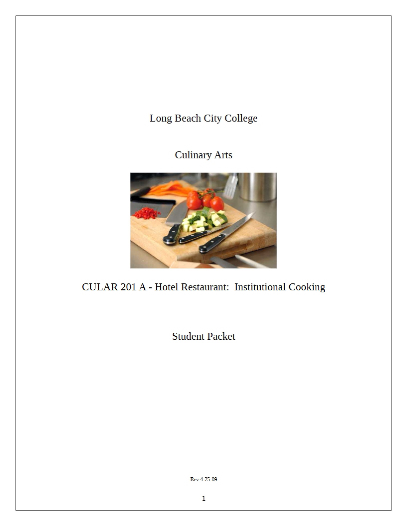Arts of Culinary