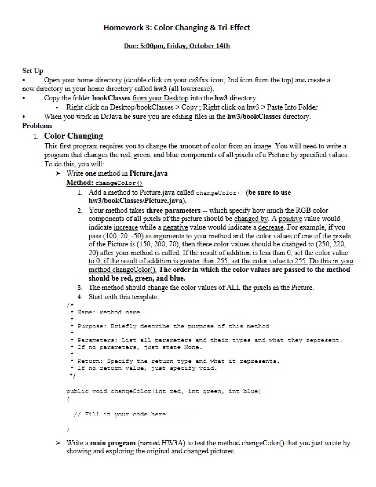 Visual Effects and Color Modification in Java