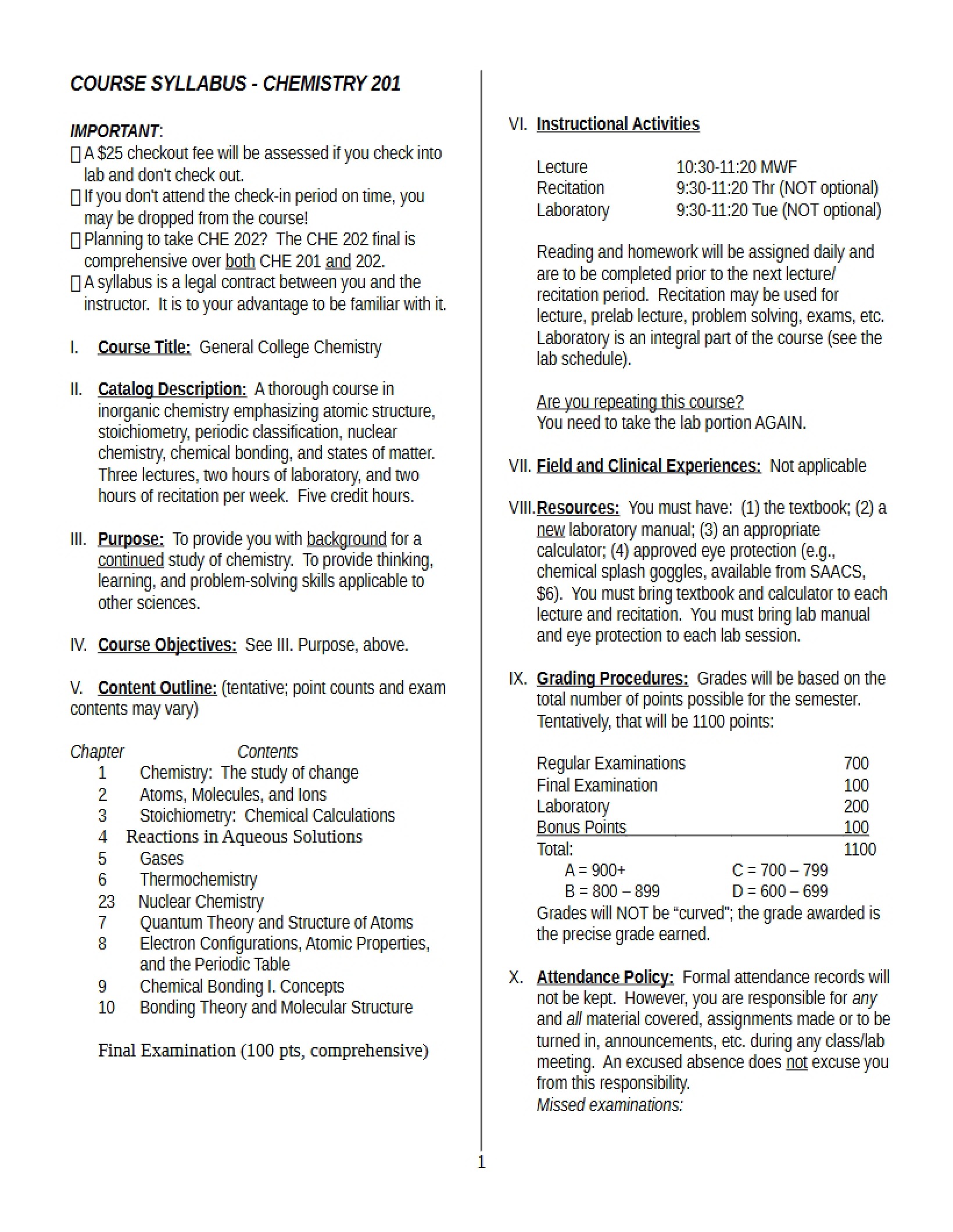 Syllabus