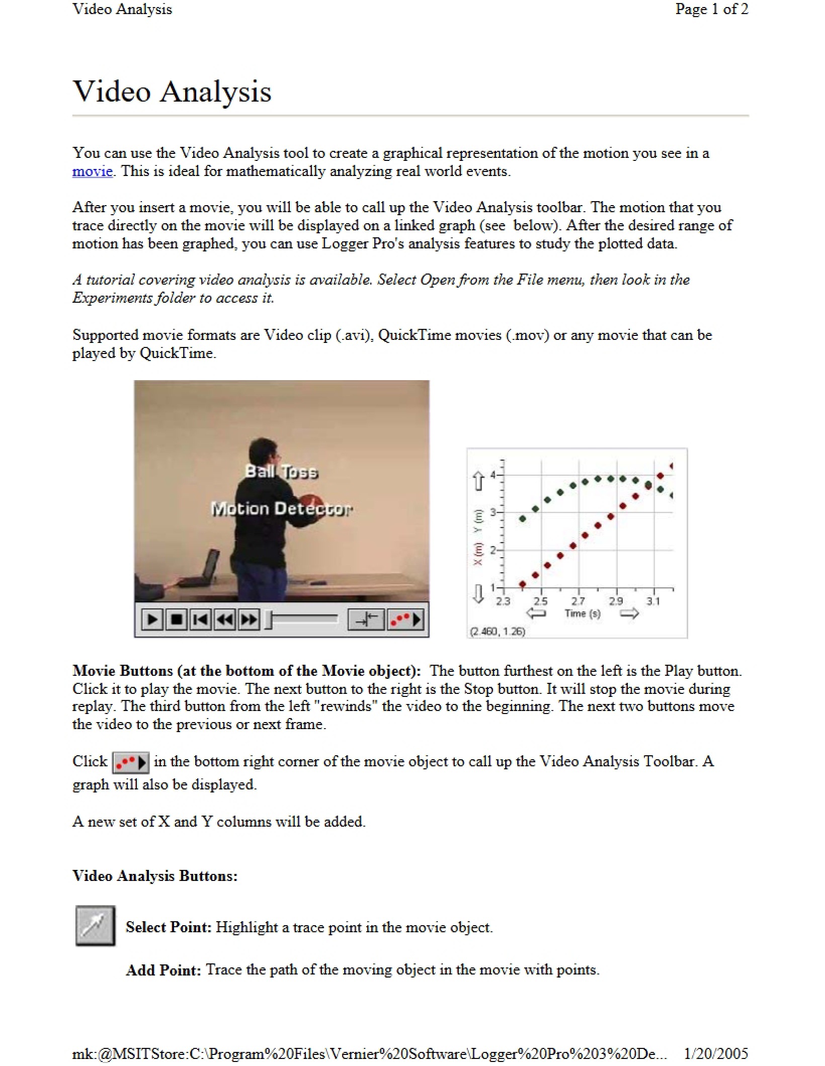 Analysis of Video