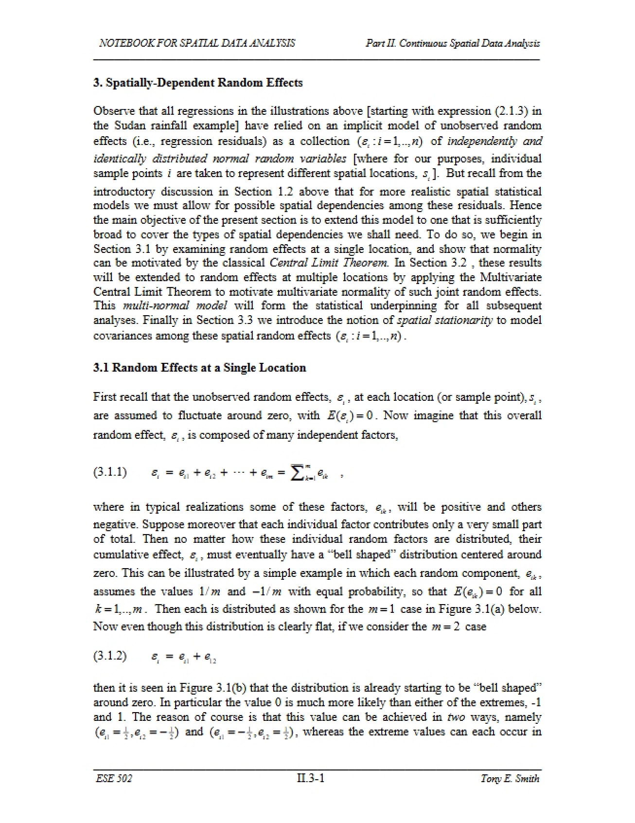 Spatially Dependent Random Effects