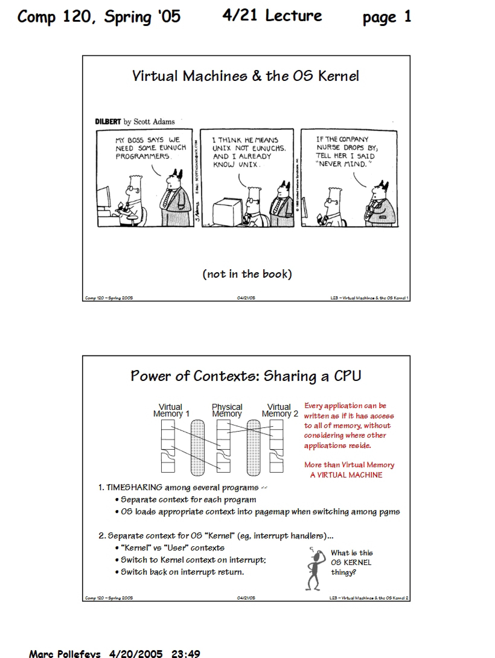 OS Kernels and Virtualization