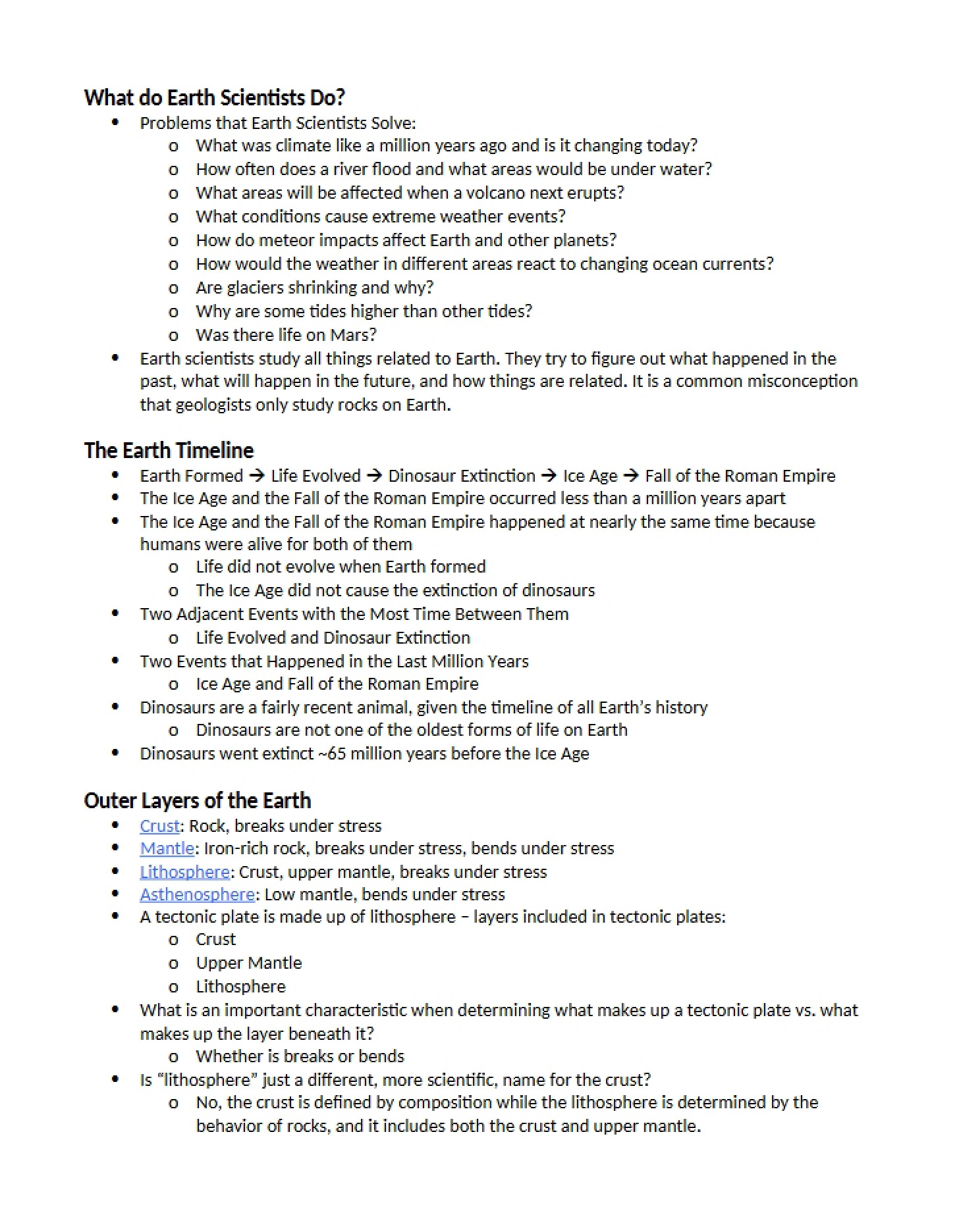 Functions of Earth Scientists