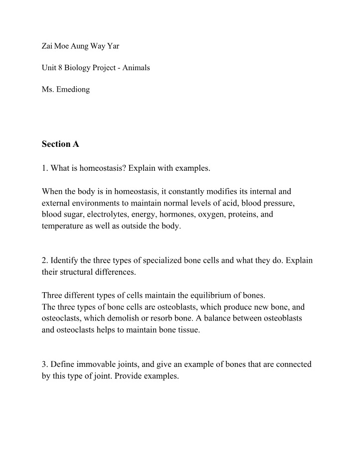 Homeostasis - Maintaining Balance in the Body