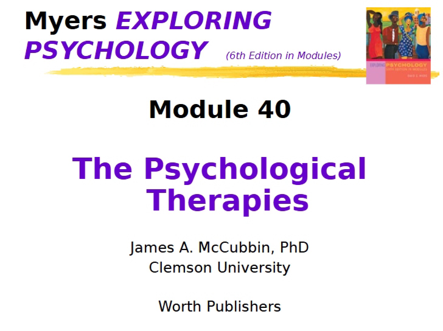 Therapies Psychological