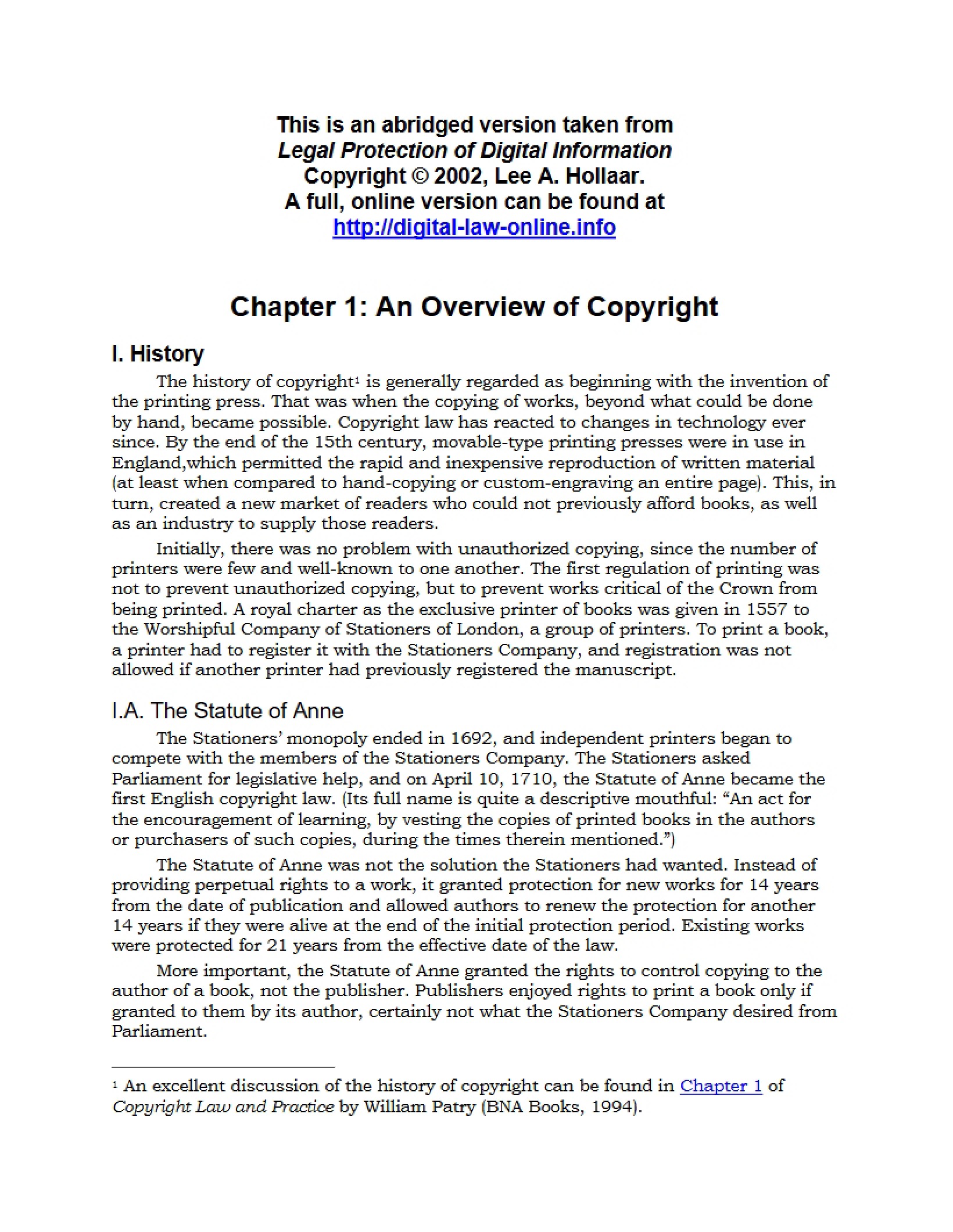 Copyright Overview