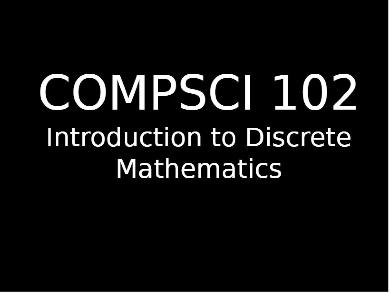 Discrete Math Overview