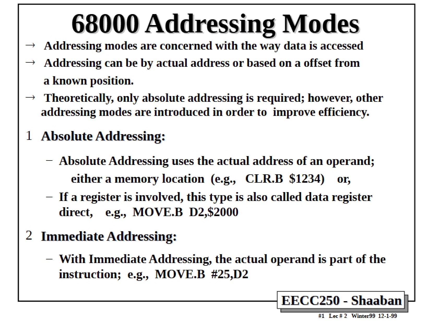Addressing Modes for 68000 - 28 Pages