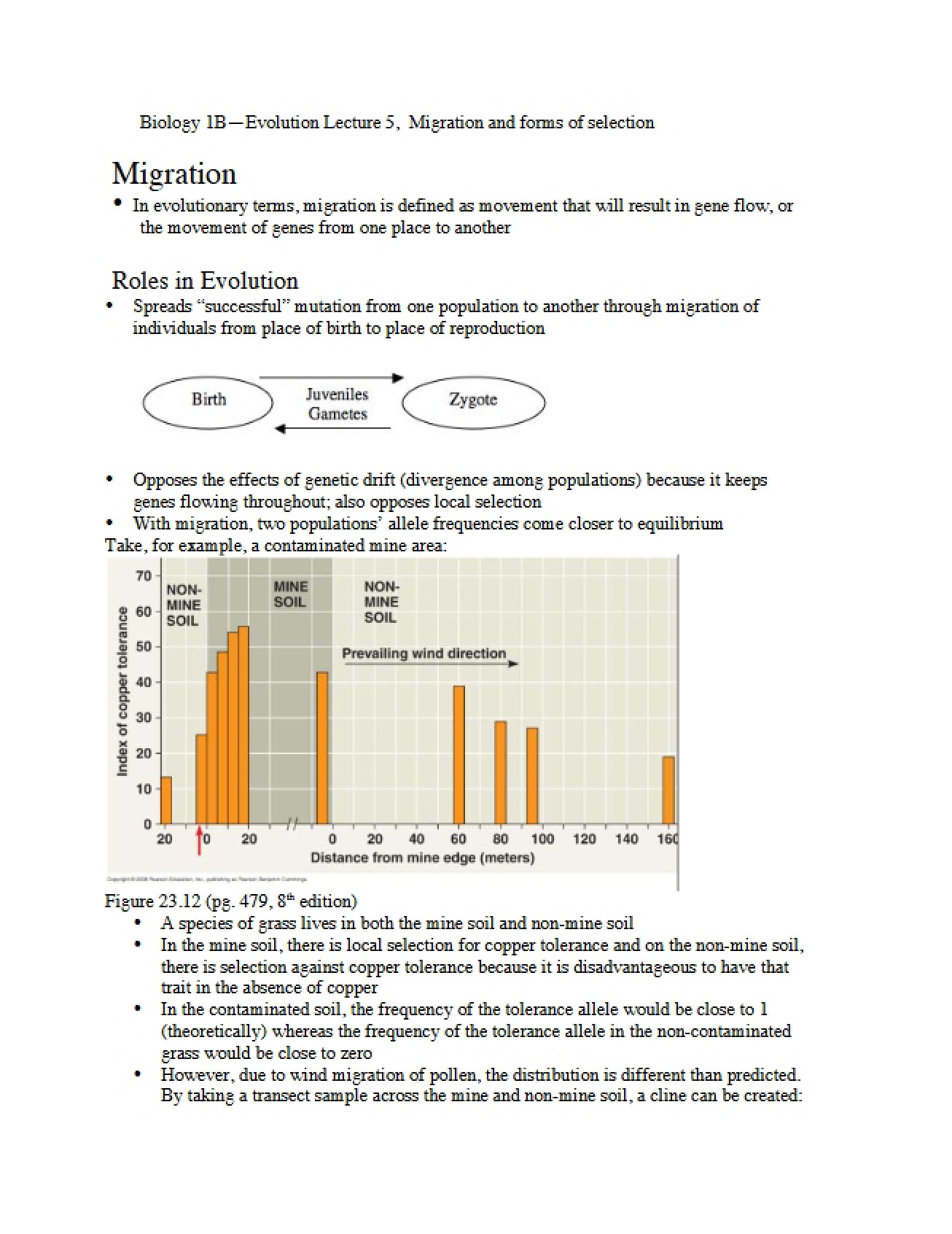 Migration and Selection Forms (Evolution Lec 5)