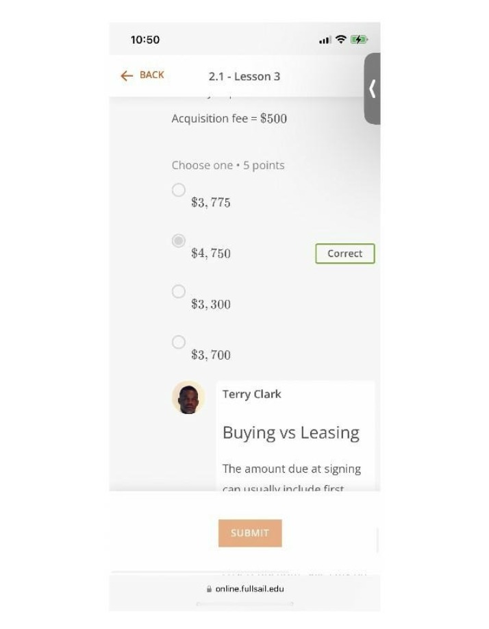 Buying vs Leasing - Acquisition Fees and Amounts