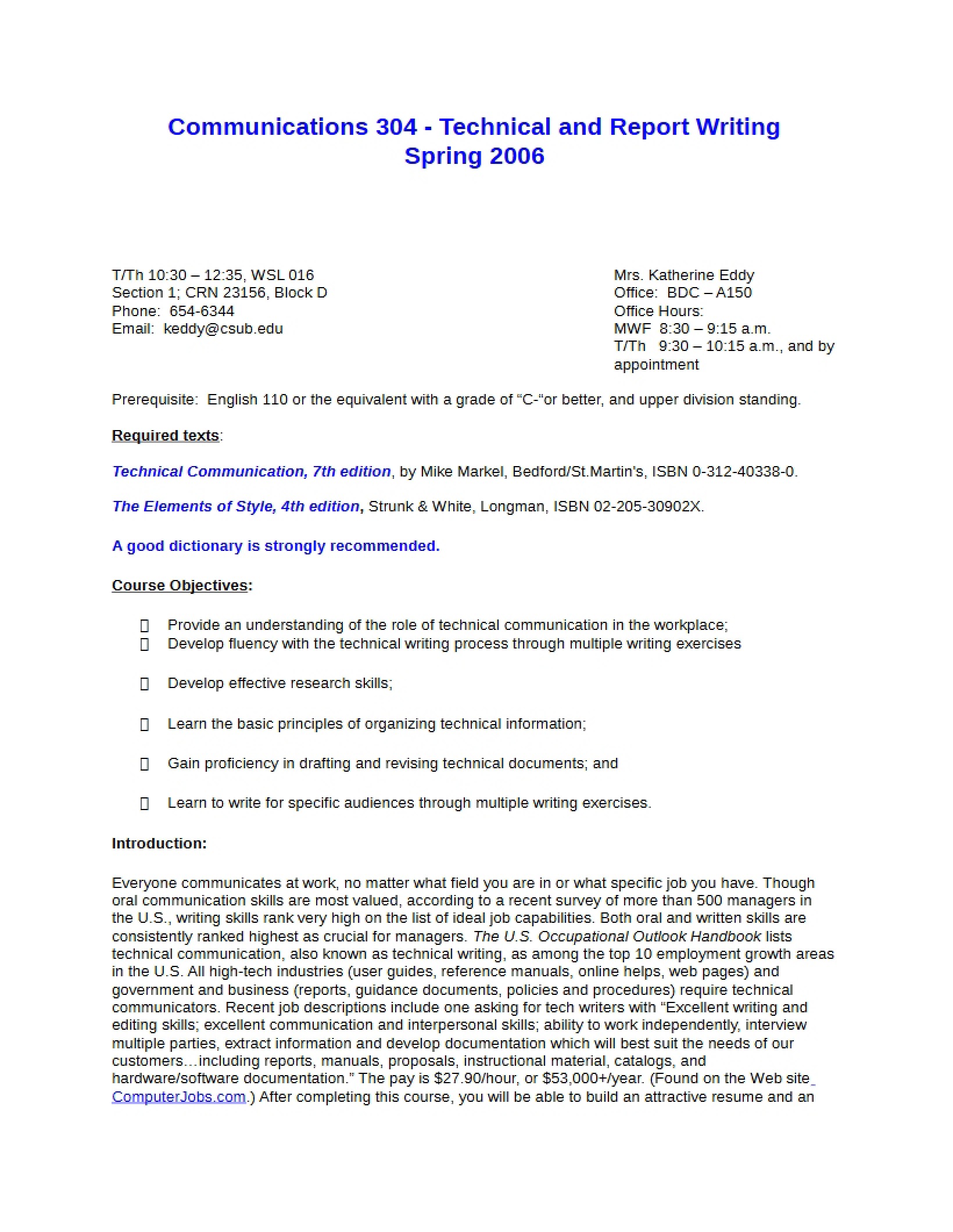 Syllabus Document