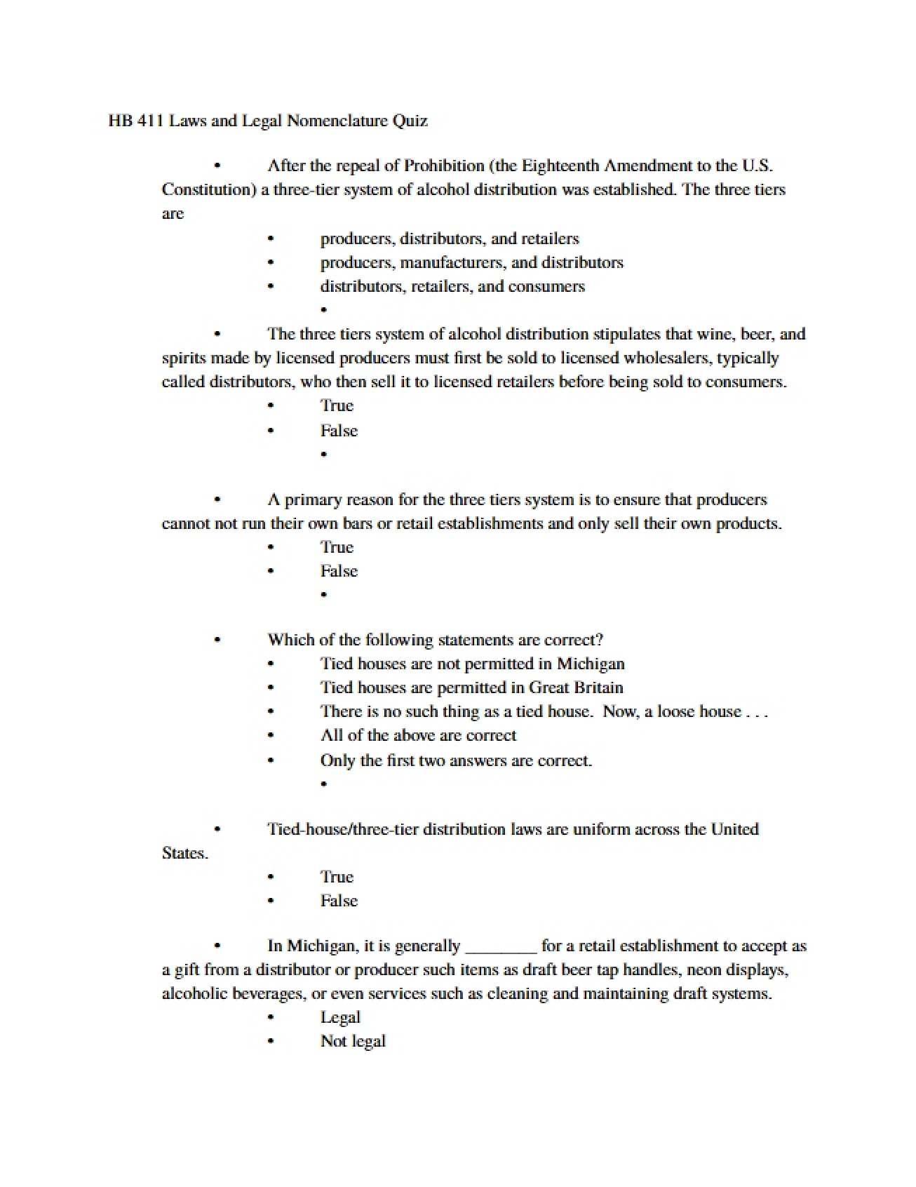 Legal Nomenclature and Laws Review