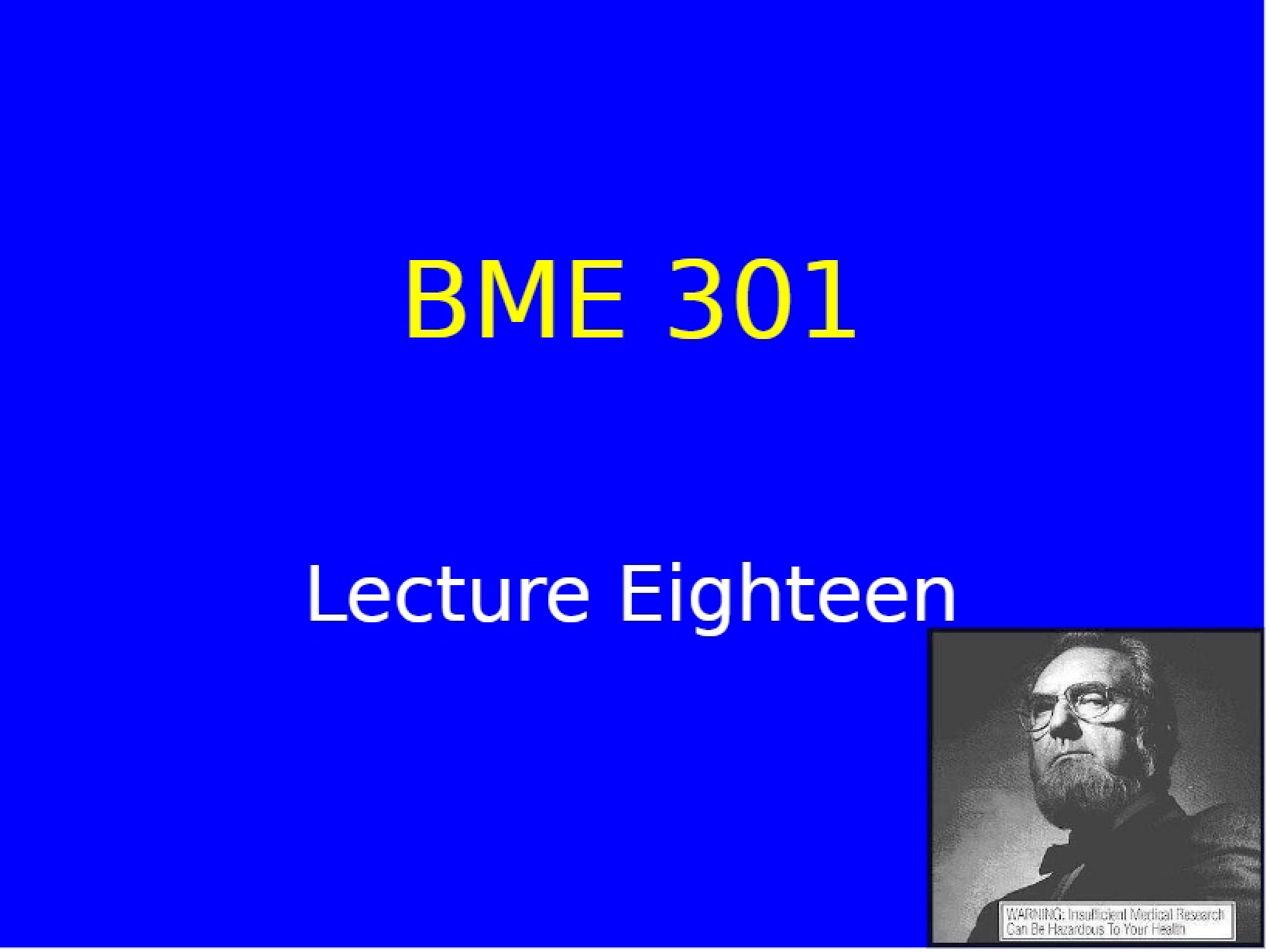 Bioengineering Lecture Notes (4)