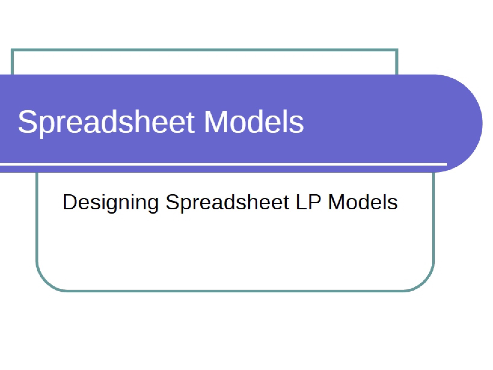Operations Analysis Notes