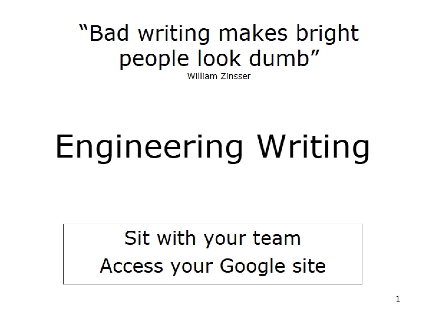 Writing Skills
