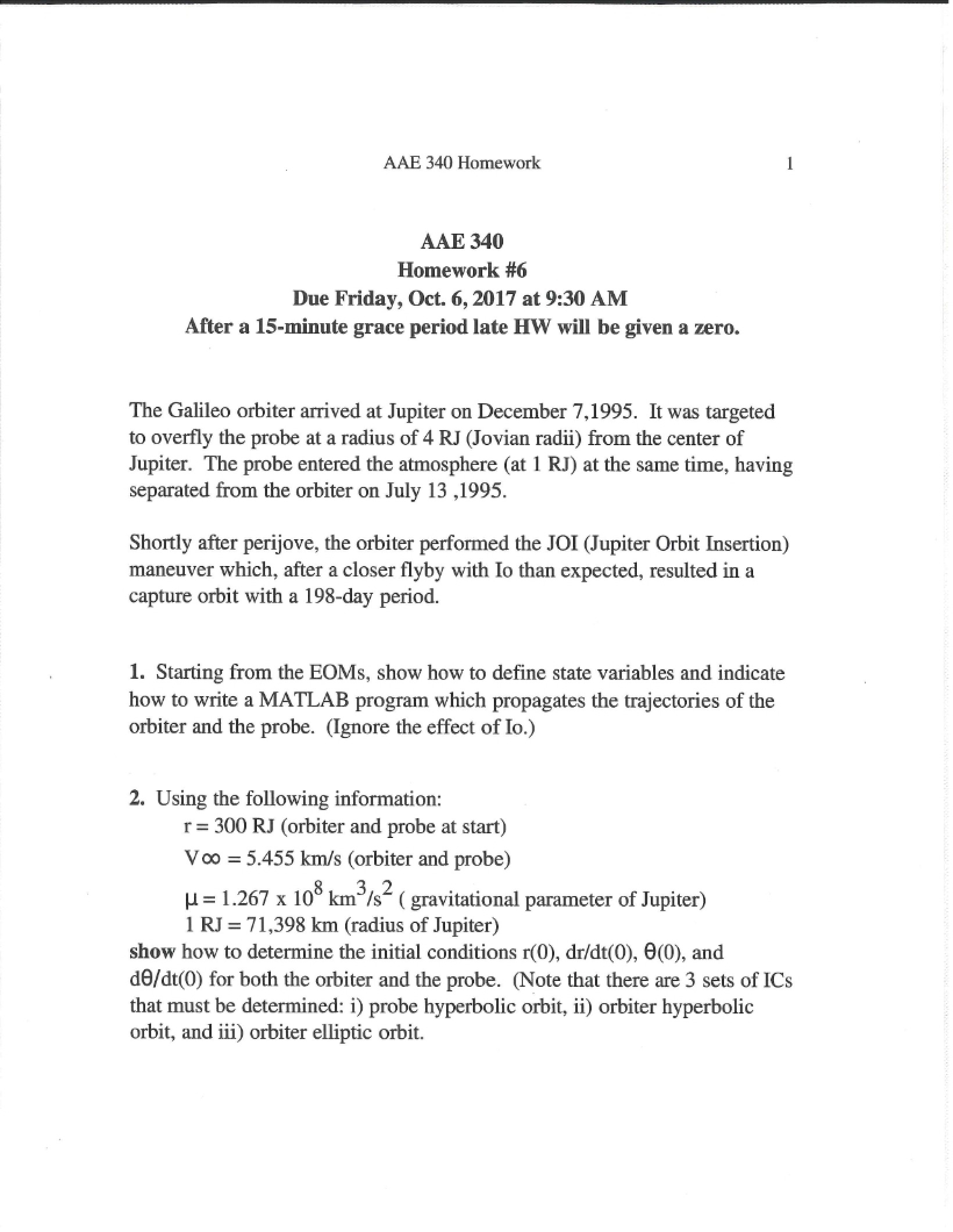 Sixth Homework
