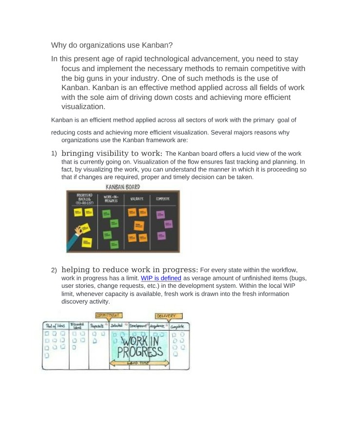 Why Organizations Use Kanban to Increase Efficiency