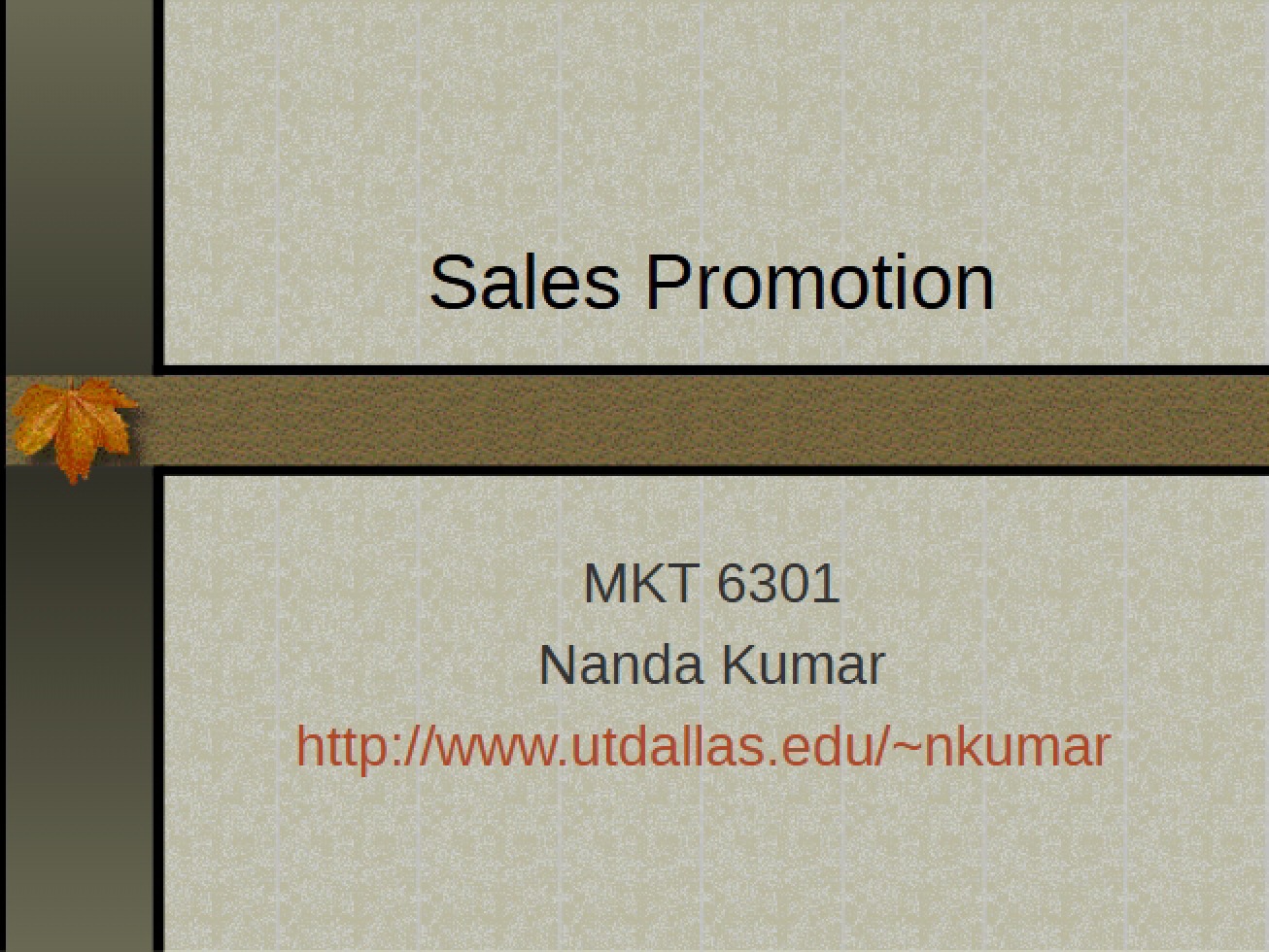Promoting Sales
