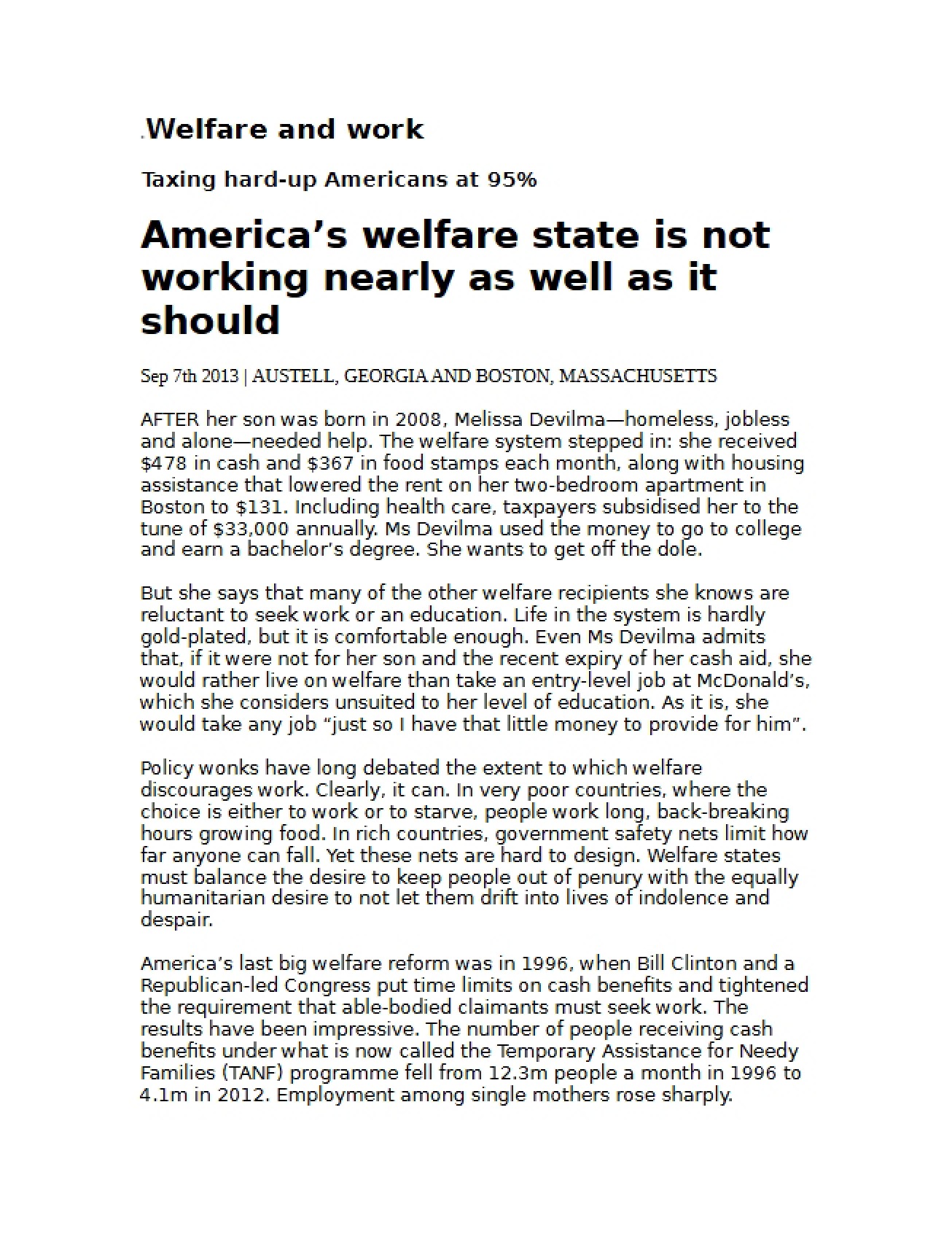 95 Percent Tax on Struggling Americans