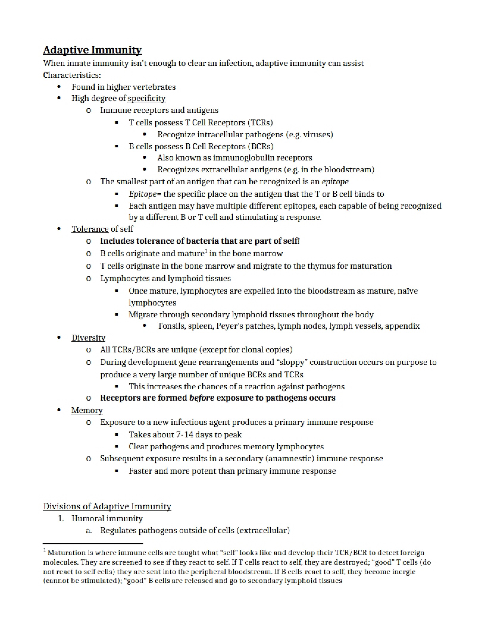 Immunity Adaptive