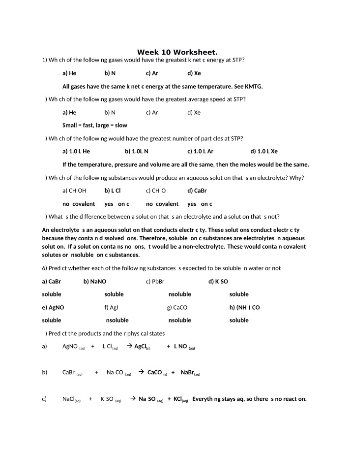 Worksheet for Week 10