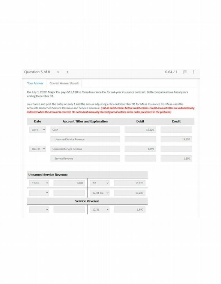 ACC111 Chapter 3 Assignment 1 Question 5