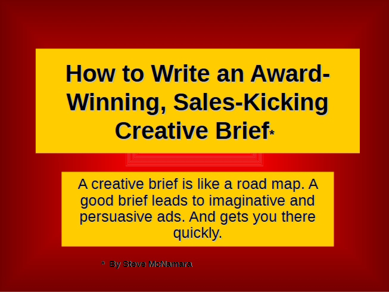 Drafting a Strategic Creative Brief