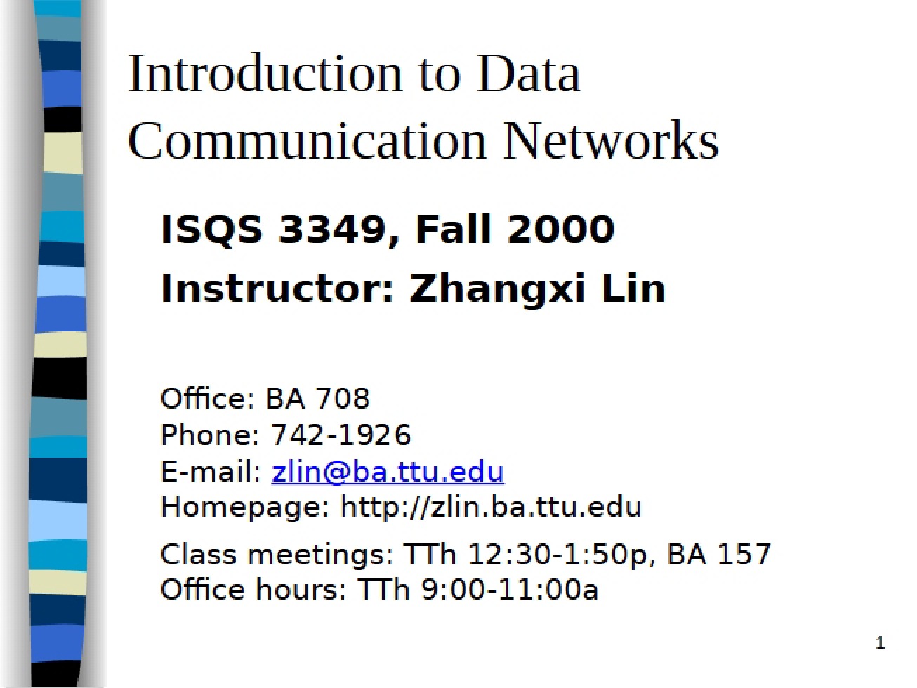 ISQS 3349 Syllabus