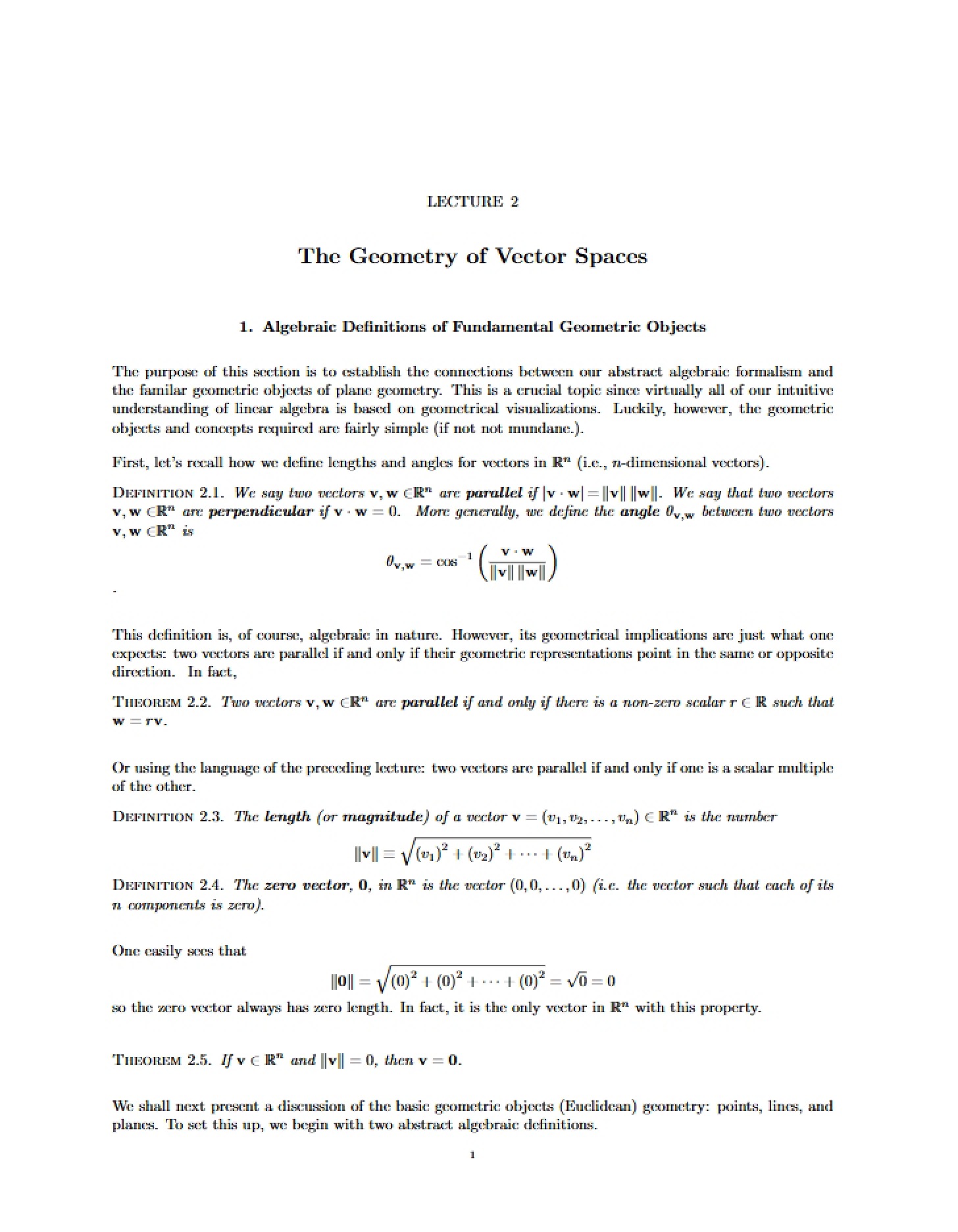 Geometric Structures Exam Prep