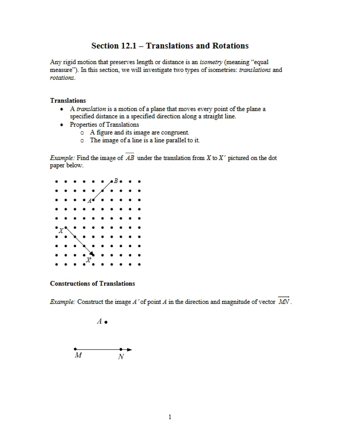 Chapter Twelve Student Materials