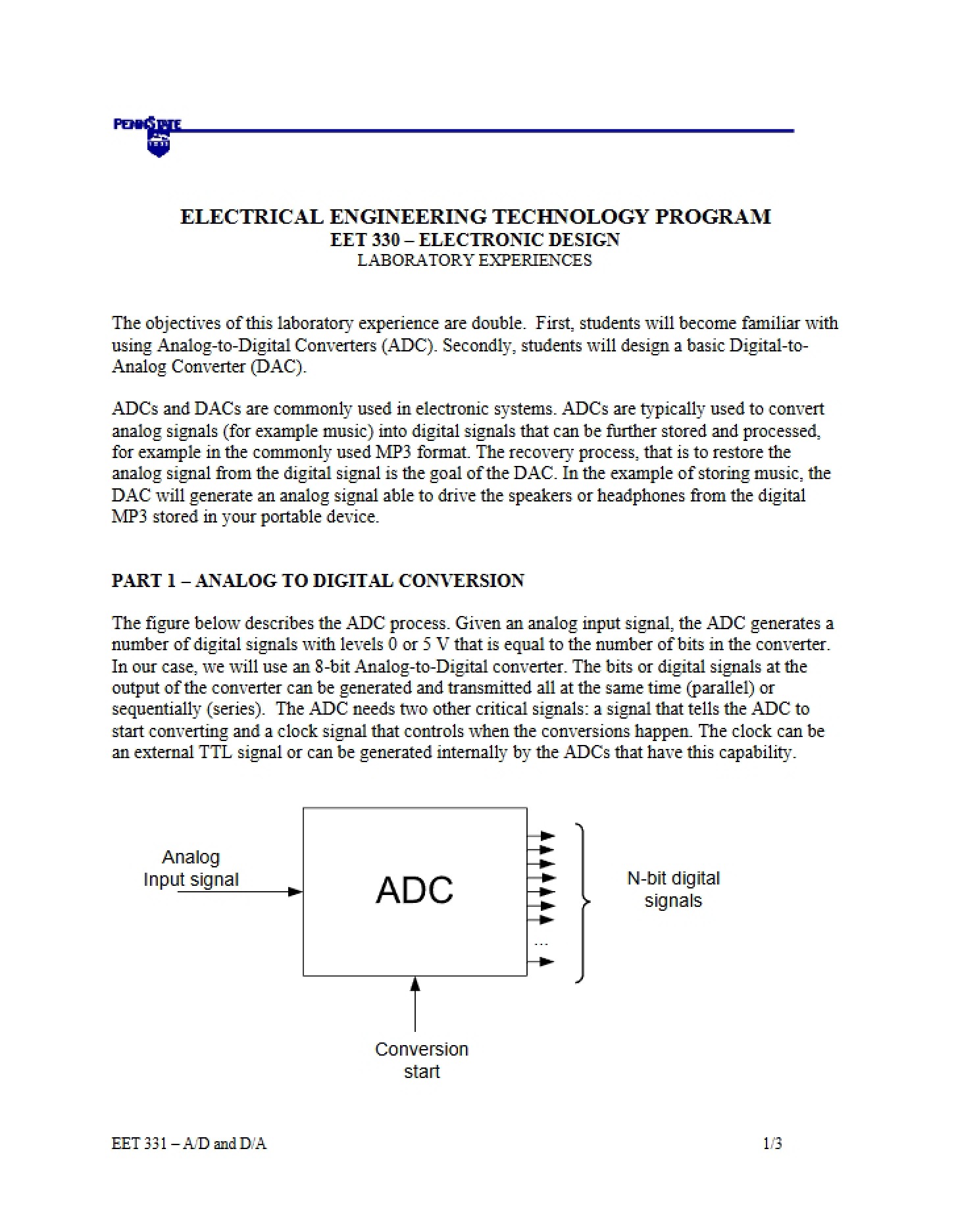 Program for Electrical Engineering Tech