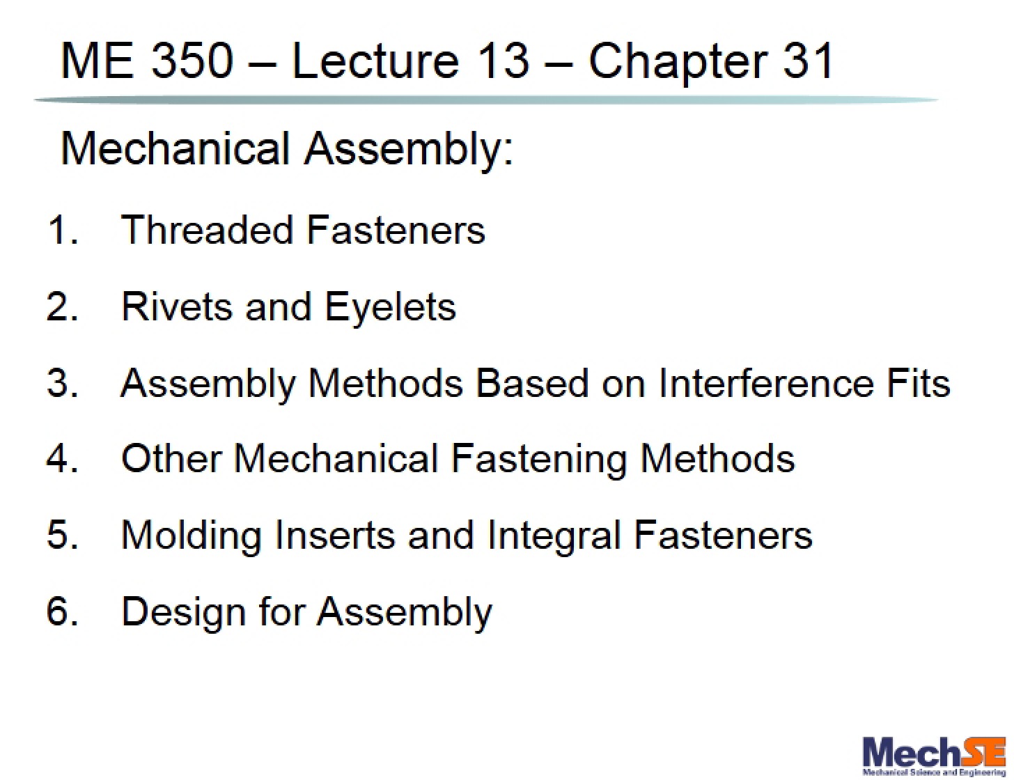 Chapter 31 Lecture