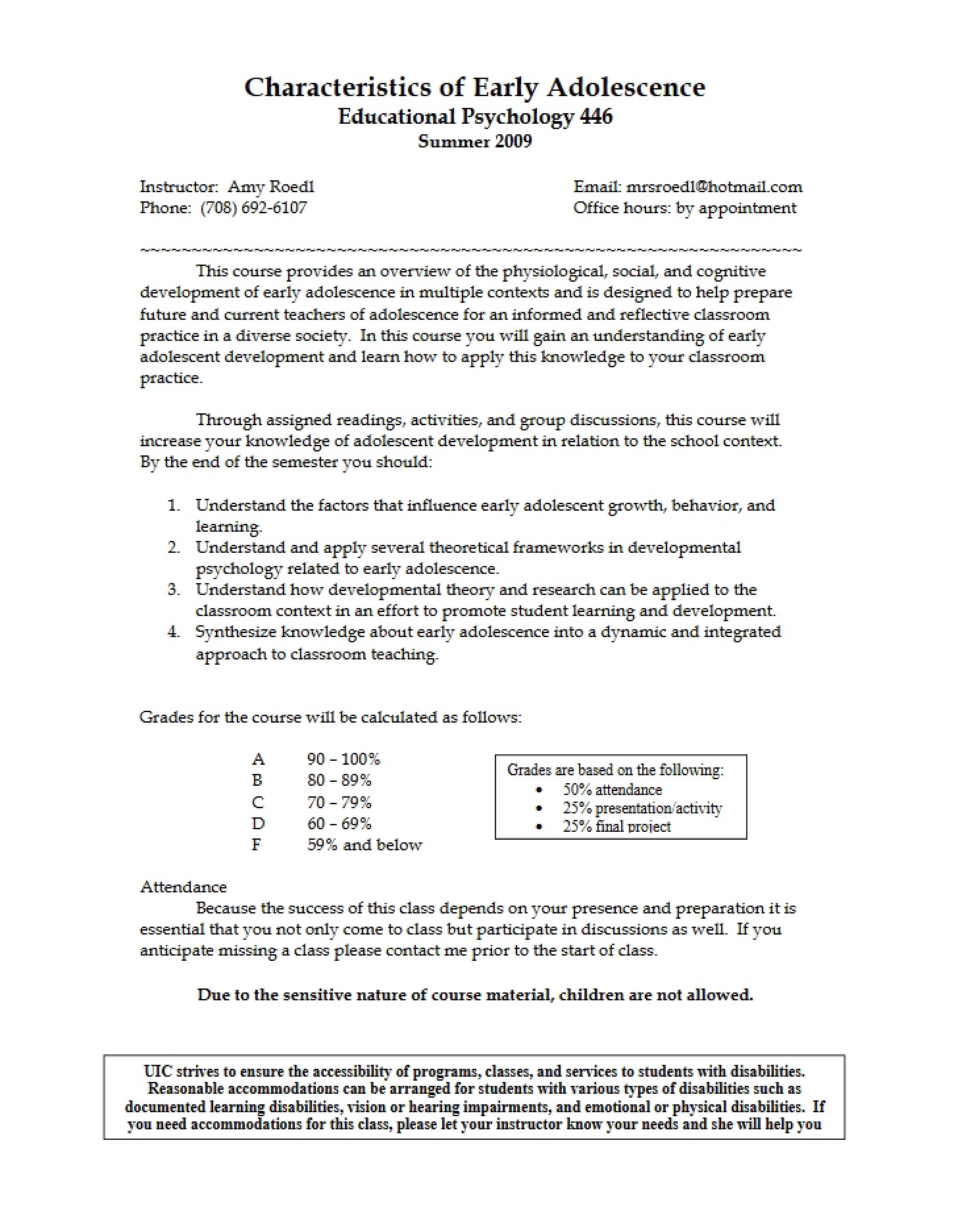 Syllabus for EPSY 446