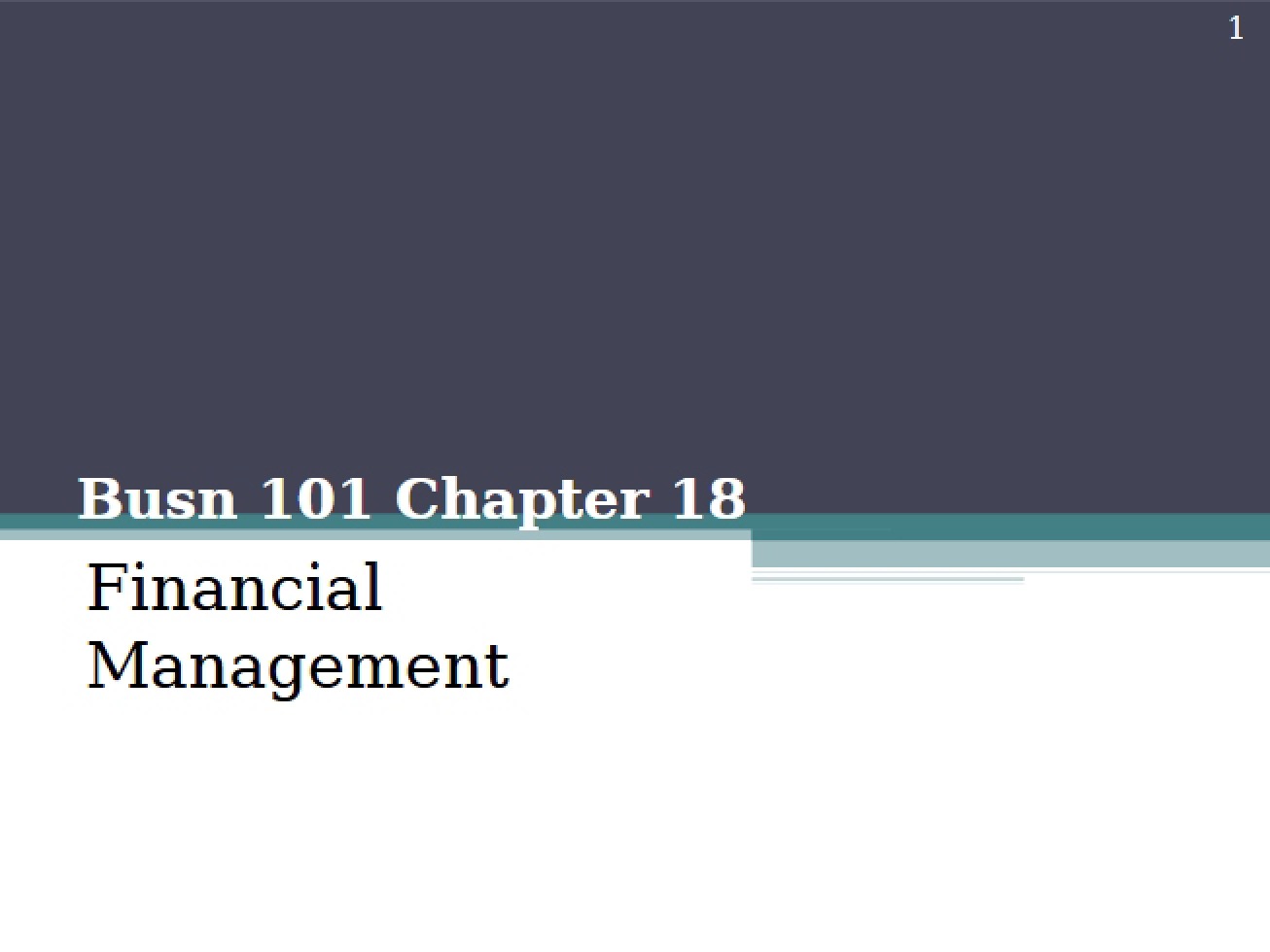 Principles of Financial Stewardship