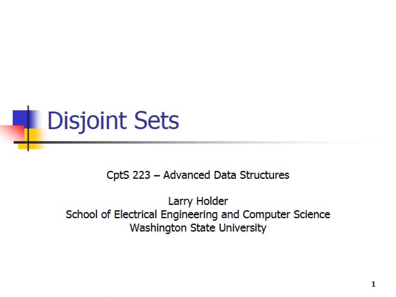 Sets that are Disjoint