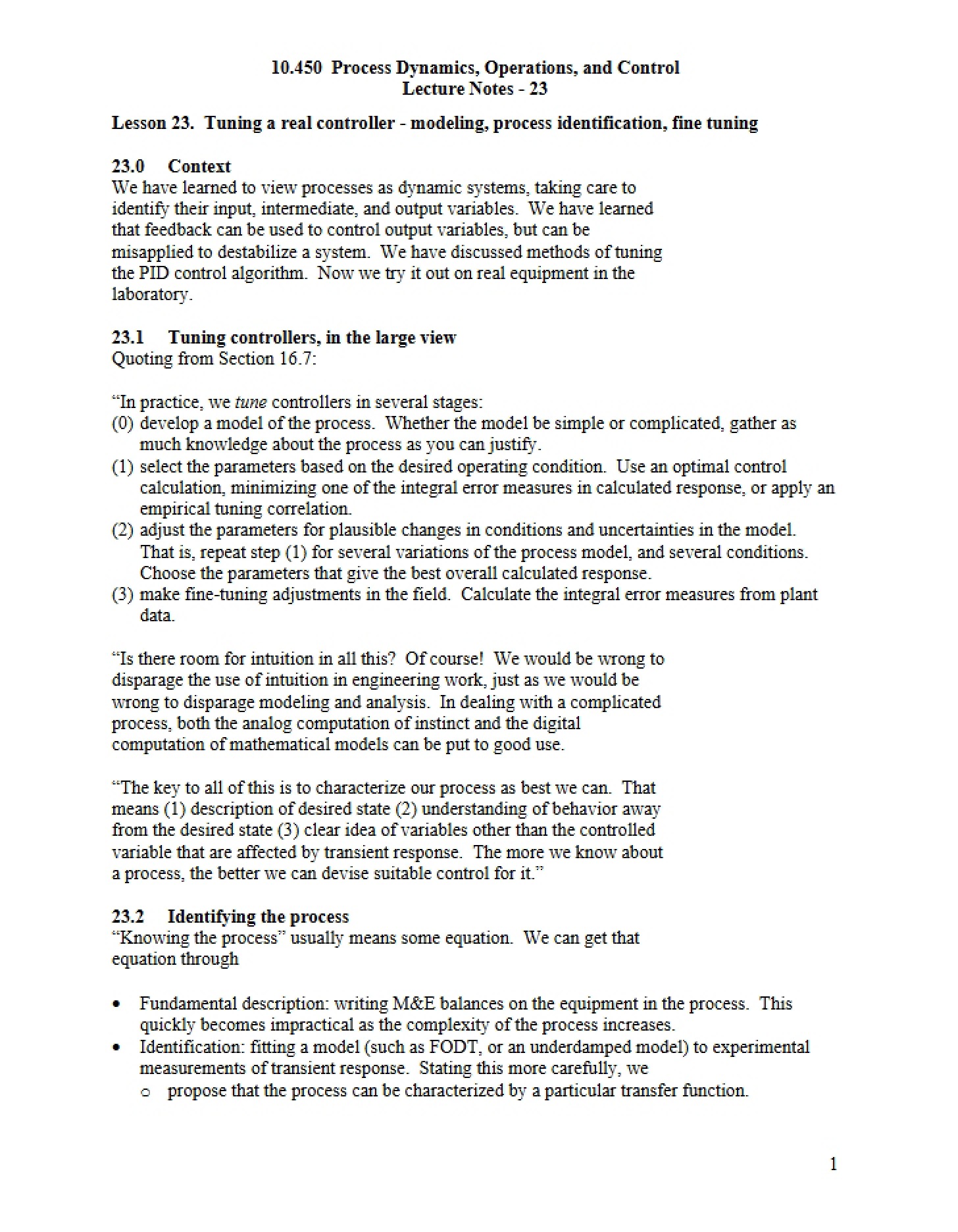 Lectures Notes