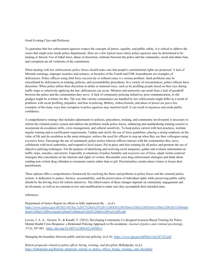 CMRJ 303 Course Notes Section A