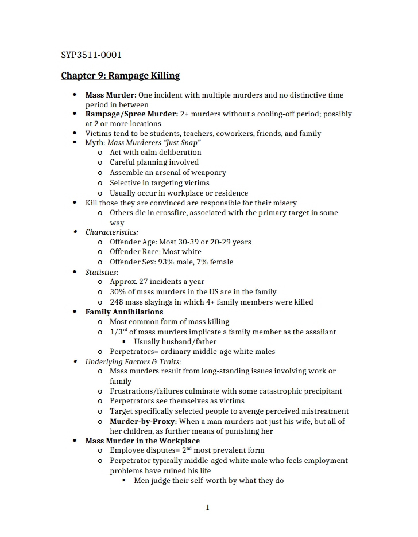 Rampage Killing Chapter 9