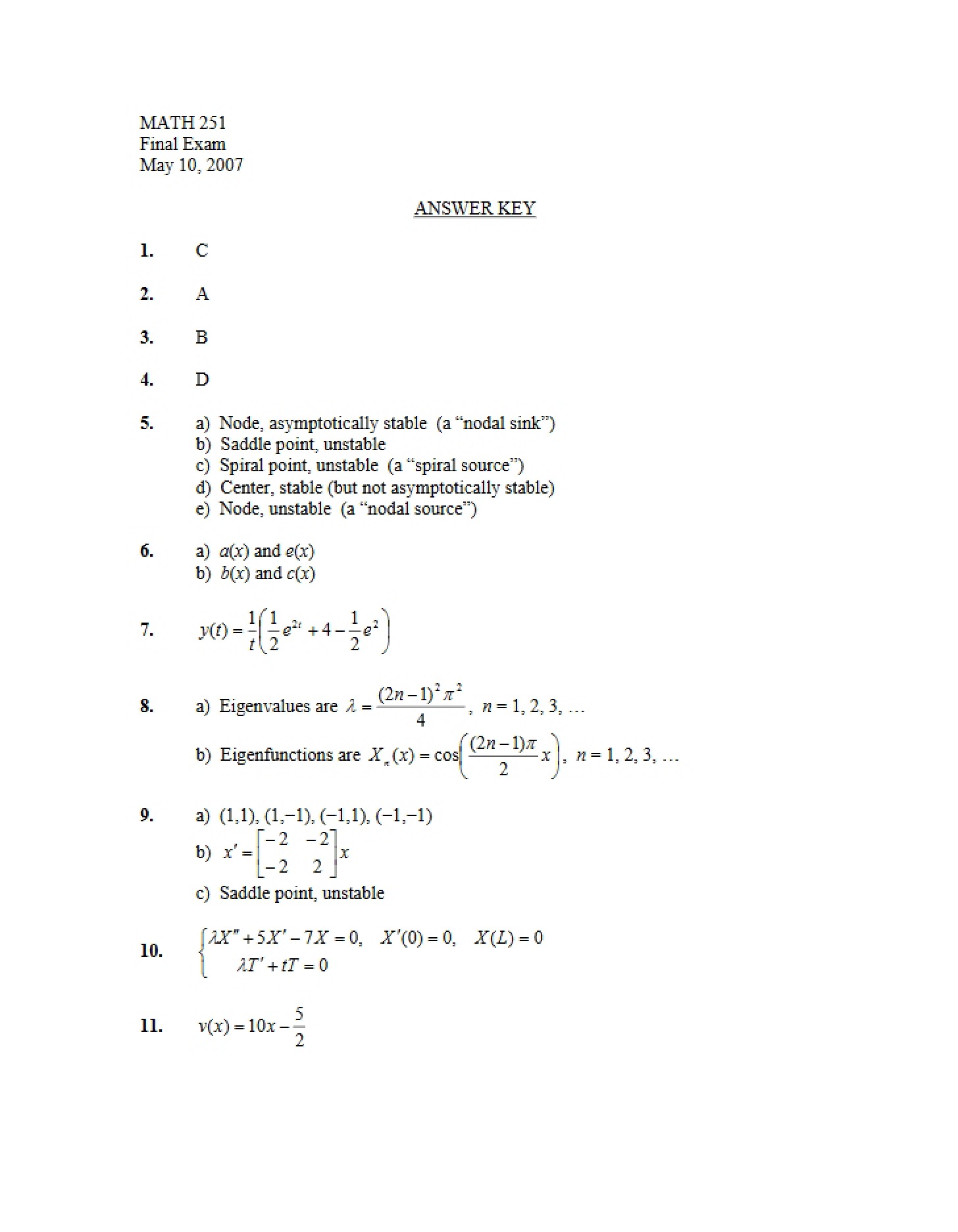 Solutions Document