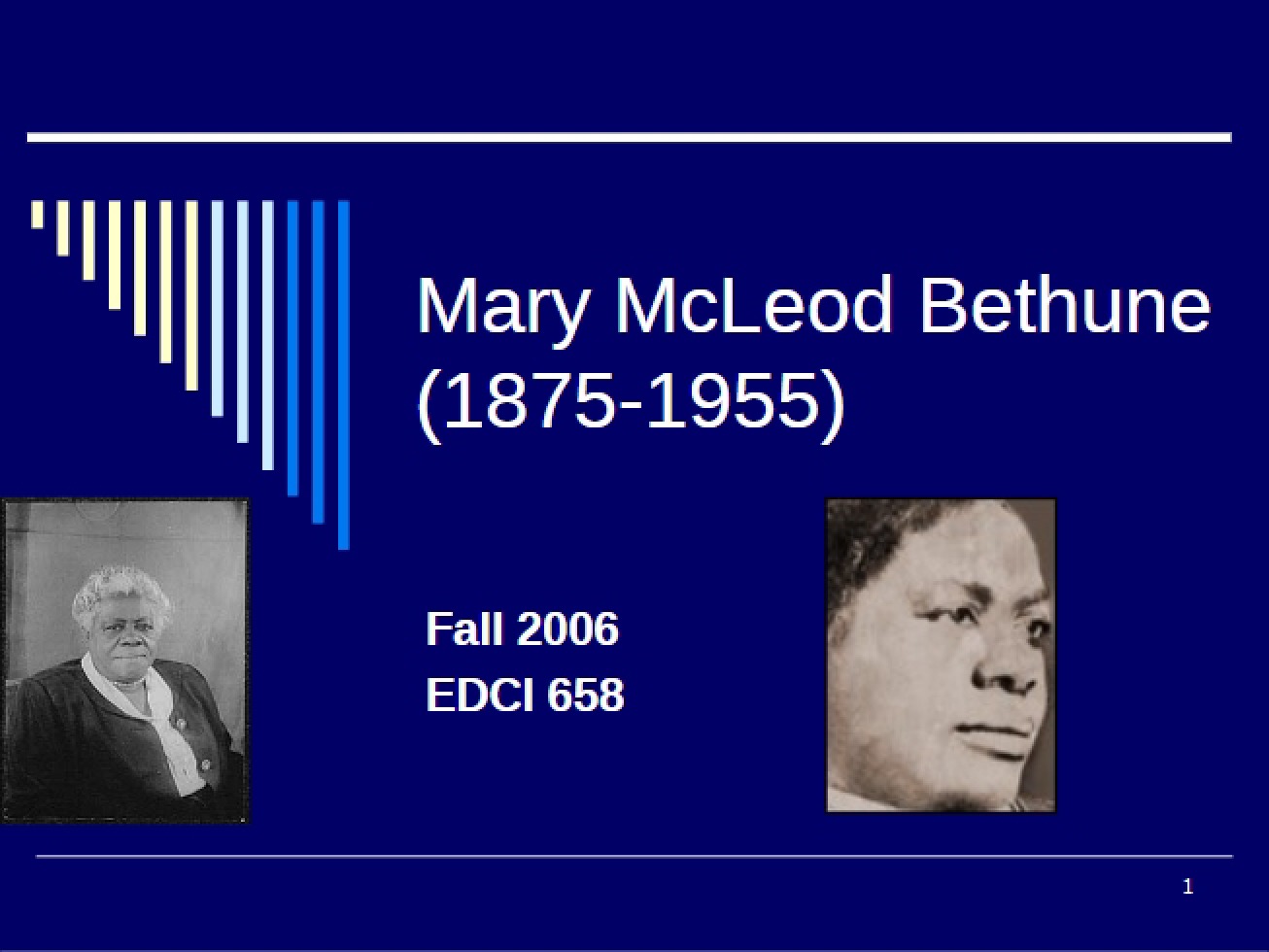 Biography of Mary McLeod Bethune
