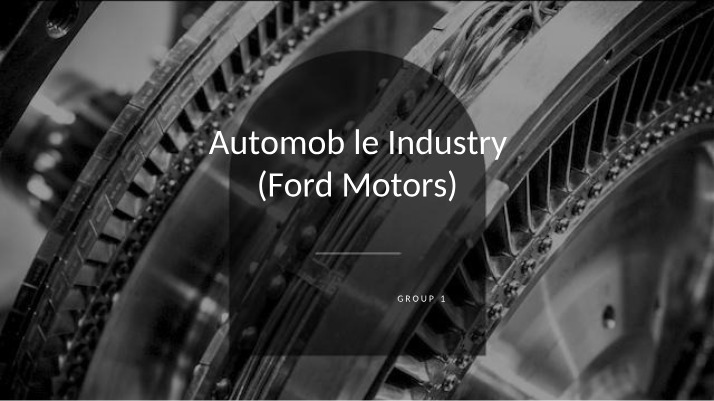 Ford Presentation Slides