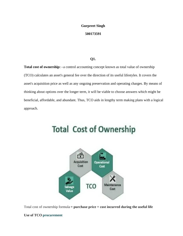 Total Cost of Ownership in Long-Term Planning