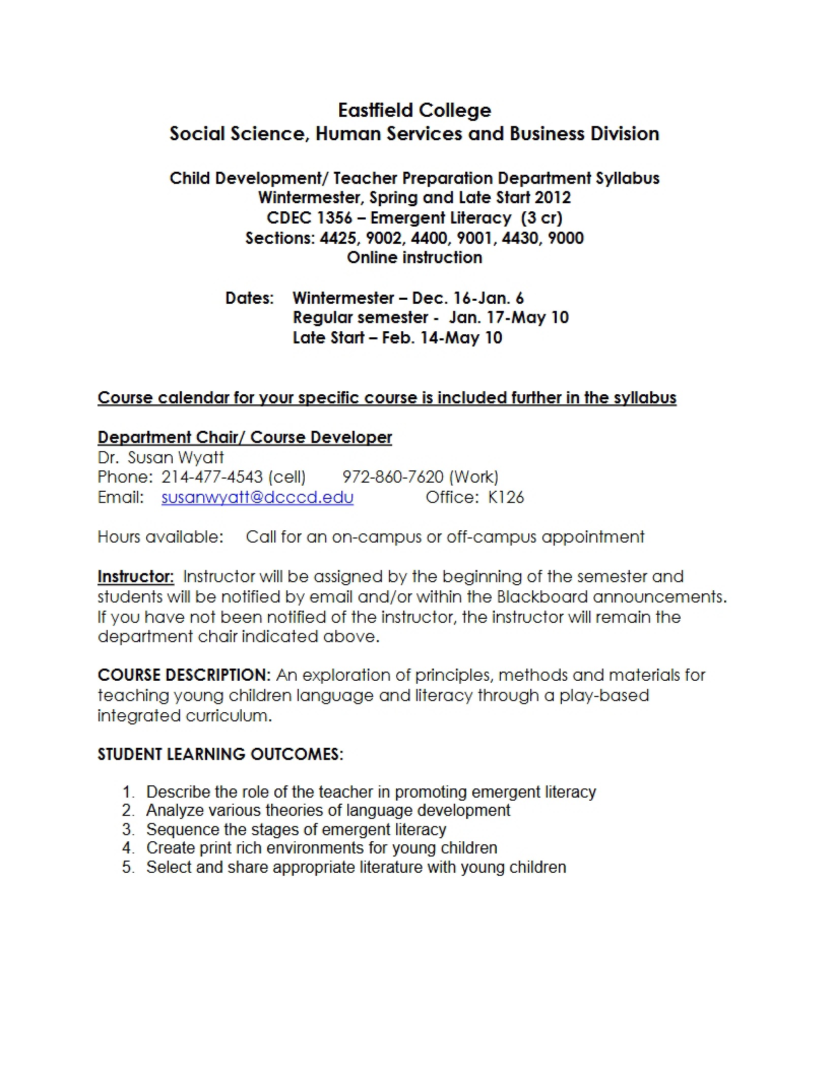 Syllabus