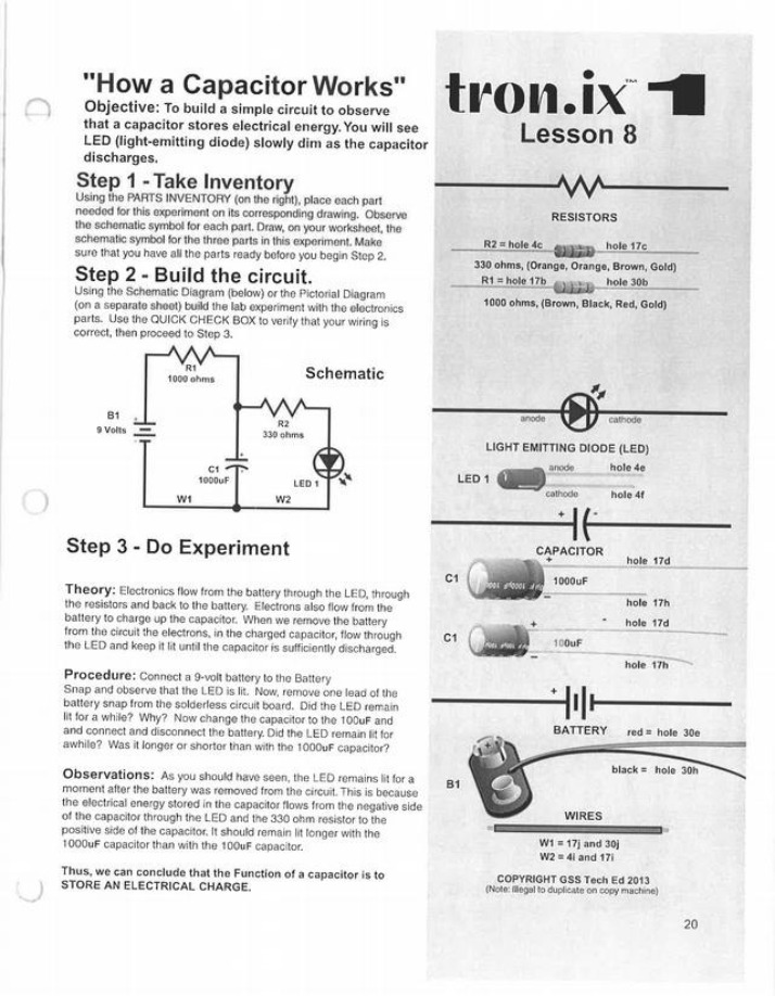Working Principles of a Capacitor