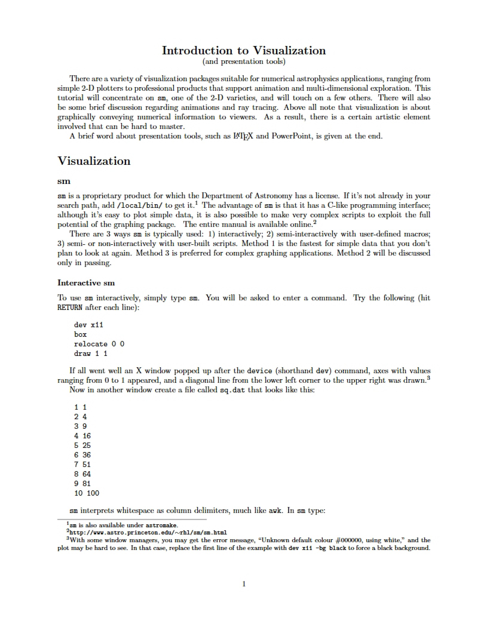 Visualization Introduction