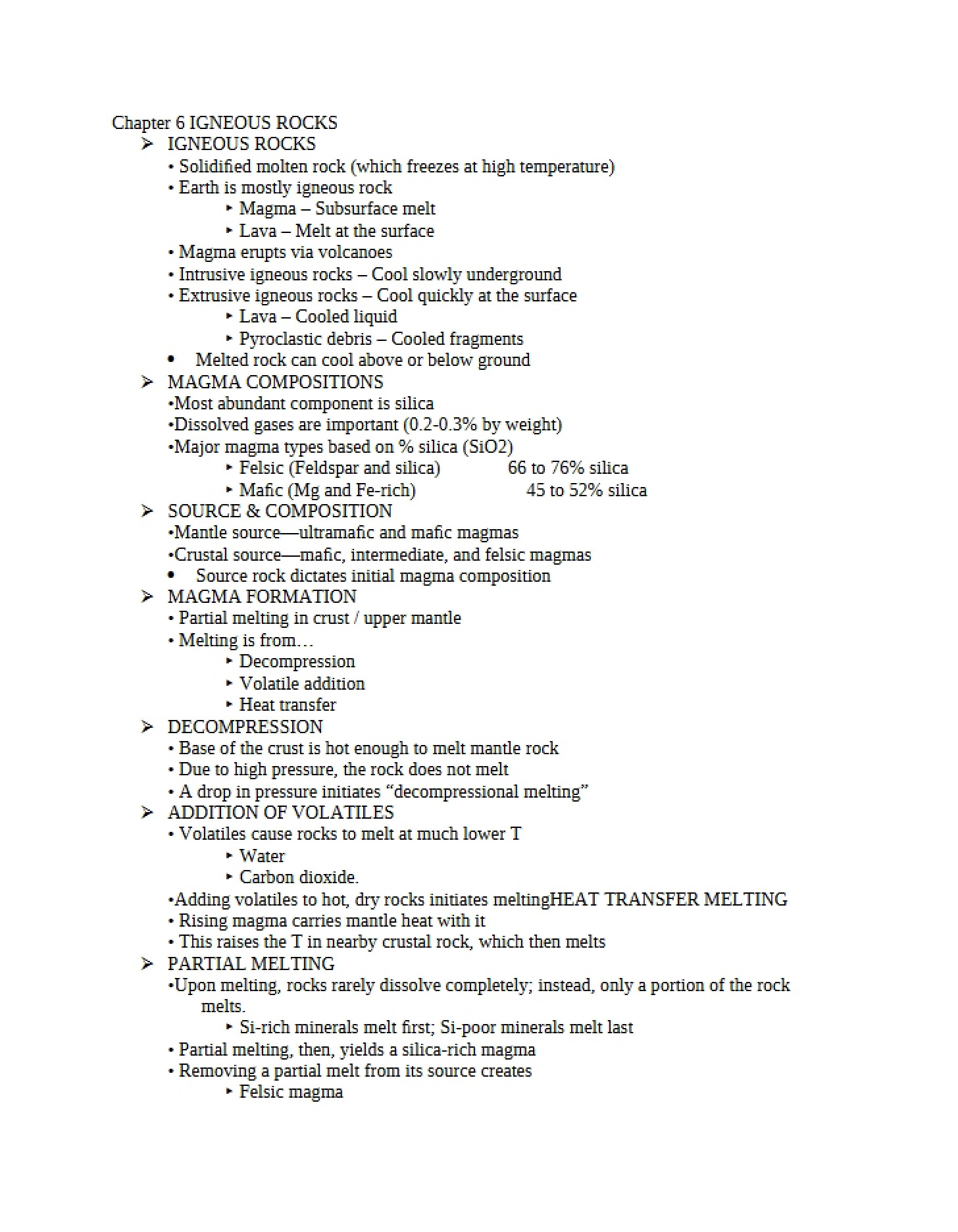 Rocks of Igneous Origin (Ch 6)