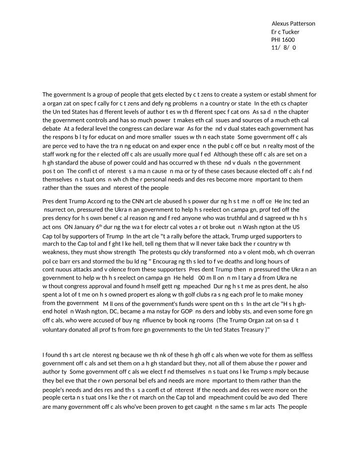 Government Abuse of Power - Examining Ethical Issues